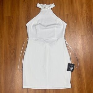 Lulu's Women’s White Halter Backless Mini Dress Size M